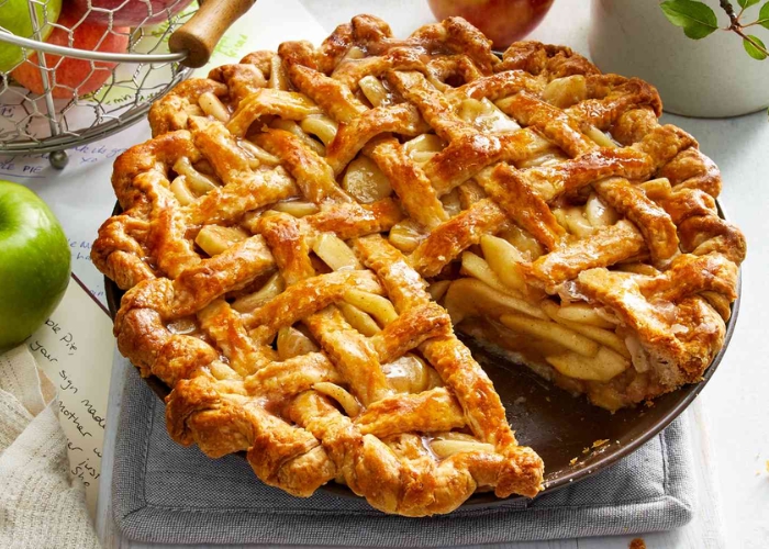 Apple Pie món ăn đặc trưng của Mỹ. Ảnh: Southern Living