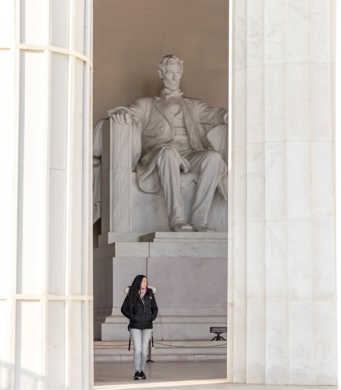 Chiêm ngưỡng Đài tưởng niệm Lincoln. Ảnh: weltenbummlerin1986