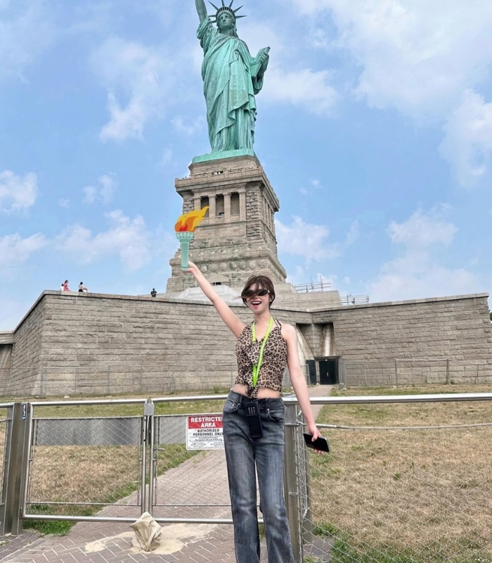 Tượng nữ thần tự do còn là điểm check-in nổi tiếng tại New York. Ảnh: dilytenshi