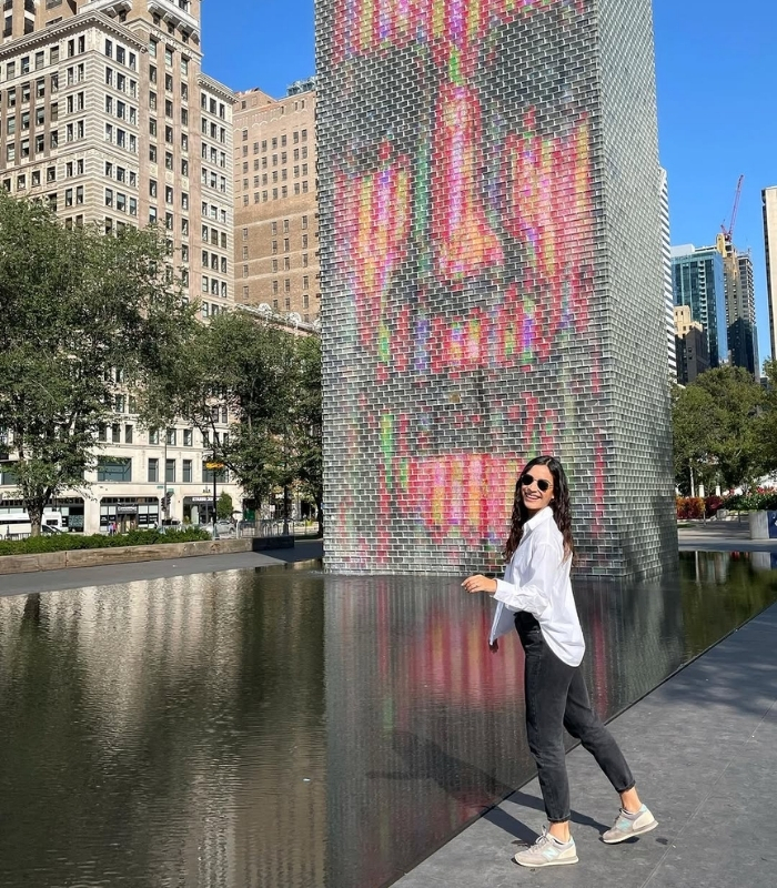 Crown Fountain. Ảnh: mrysolynz