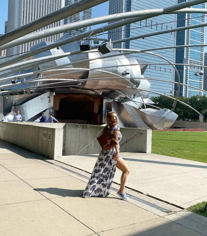 Jay Pritzker Pavilion. Ảnh: cristinalopez